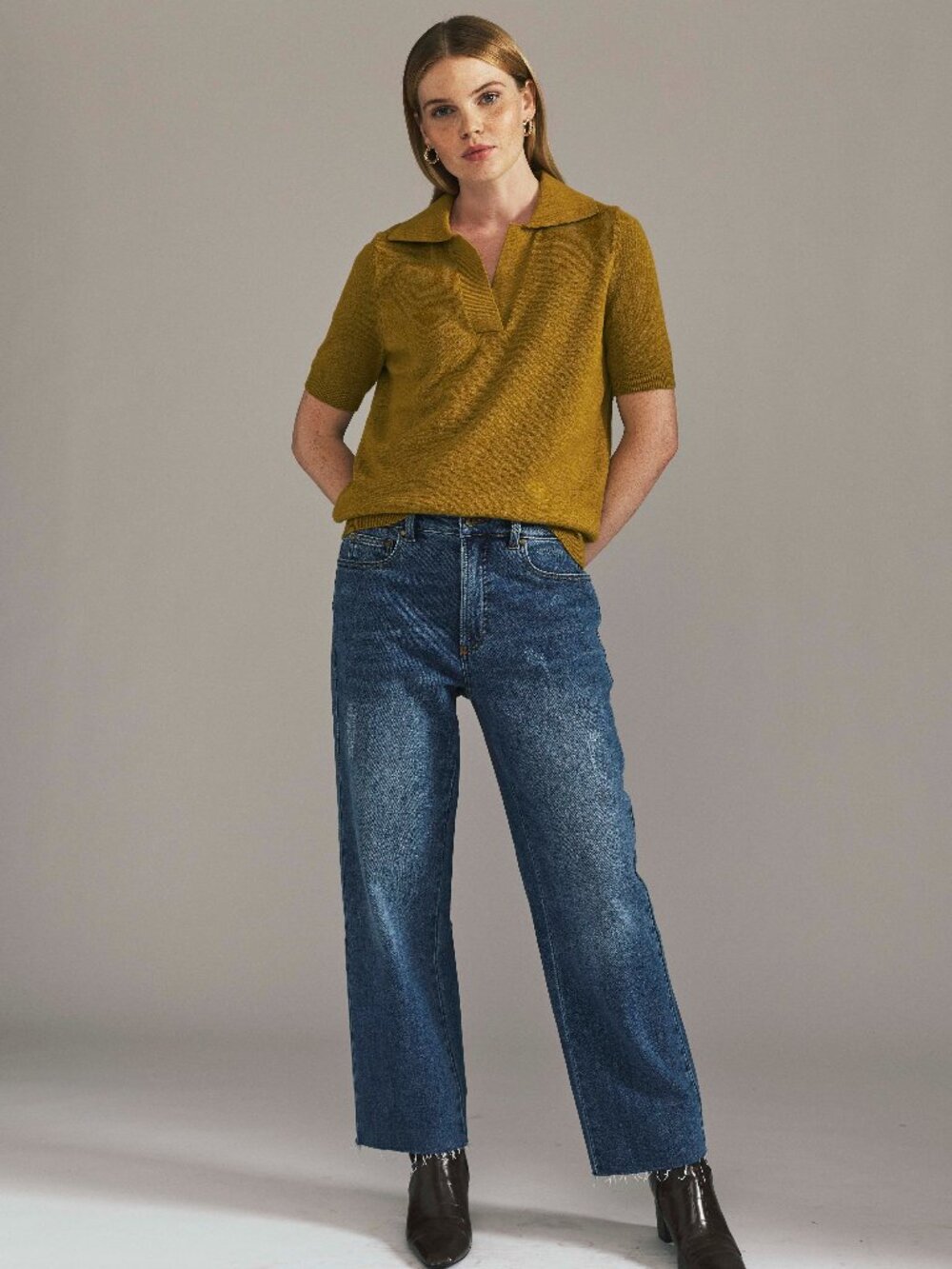 NWT Universal Standard Etta Straight Leg Jeans Camden Blue - Sz 12